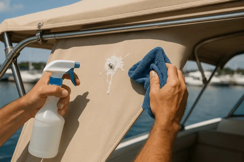 Best Way to Remove Bird Droppings From Boat Canvas