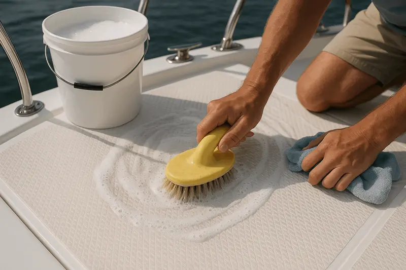 Cleaning Non-Skid Decks on Boats Without Removing Texture