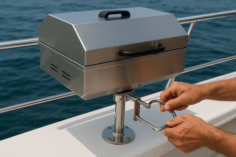 How to Mount a Marine Grill Without Damaging Deck