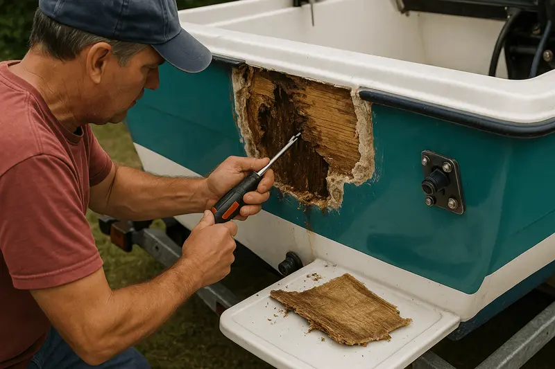 How to Repair a Soft Transom Core on a Fiberglass Boat