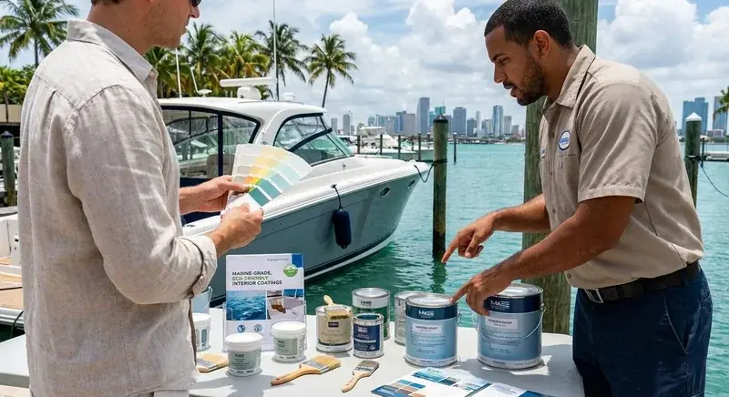 How to Select a Marine Safe Paint for Boat Interiors