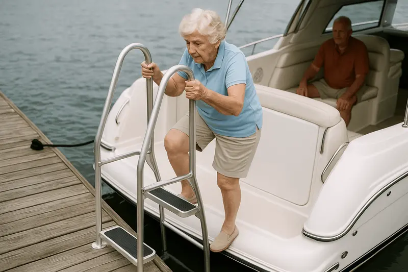Safe Boat Boarding Ladders for Older Passengers