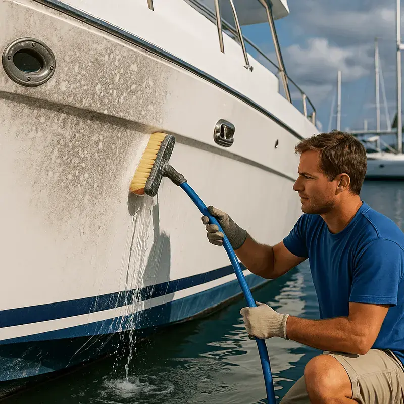 The Right Way to Clean Salt and Stains Off Your Yacht's Hull