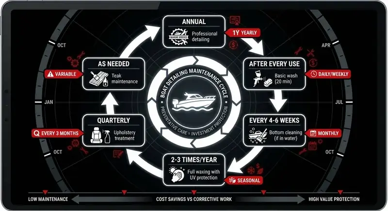 Boat Washing, Detailing, and Cosmetic Maintenance Cycle