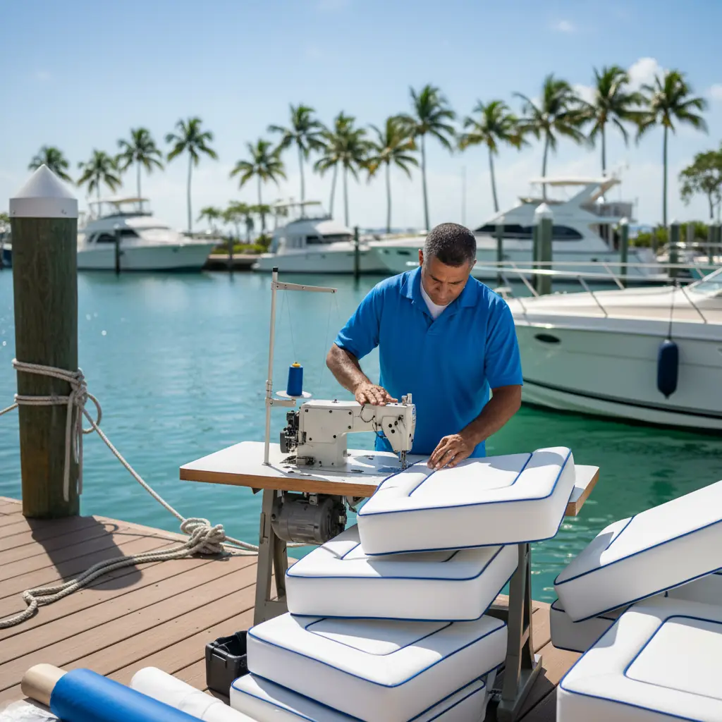 Marine Upholstery Miami | Boat & Yacht Reupholstering