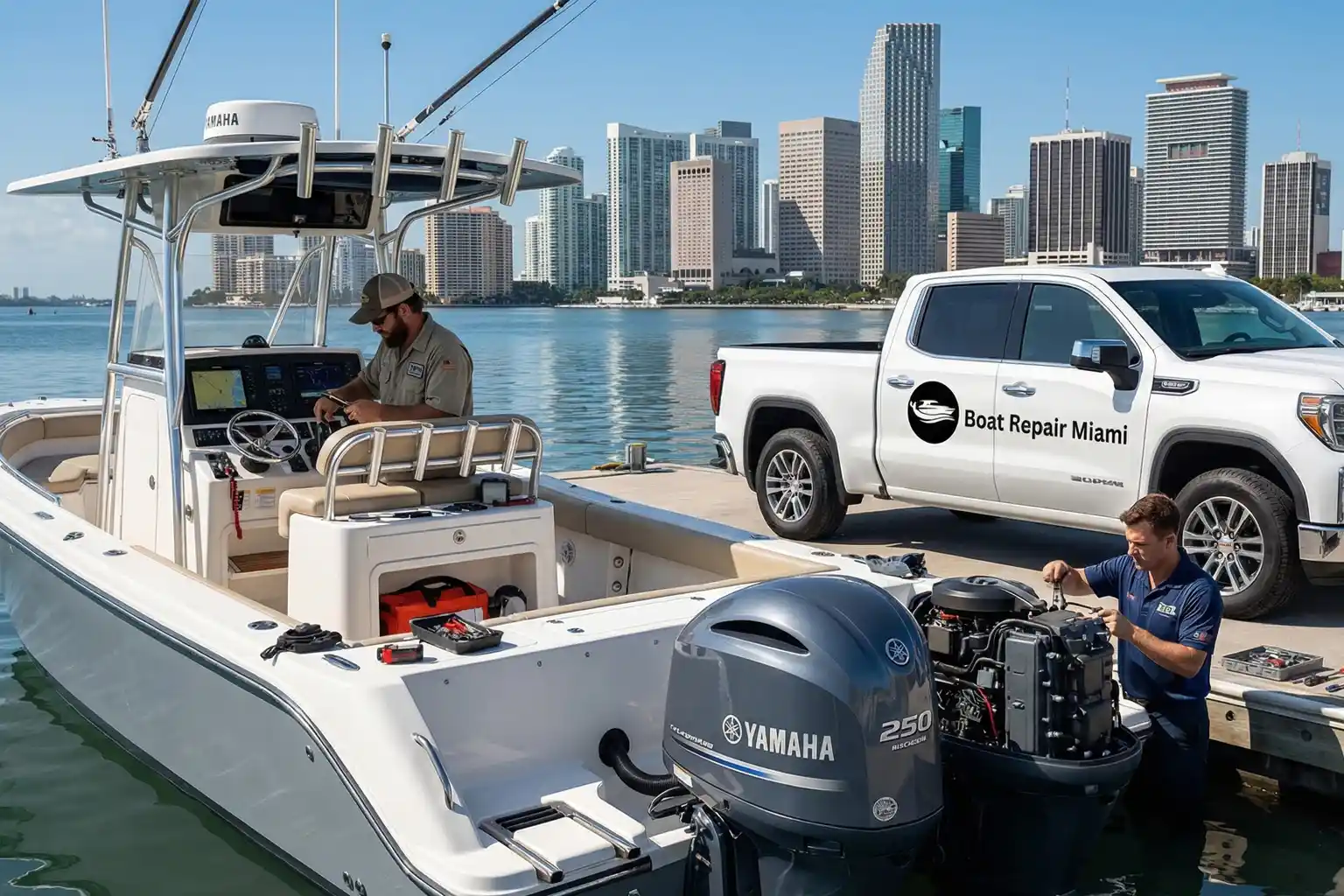 Outboard engine service Miami