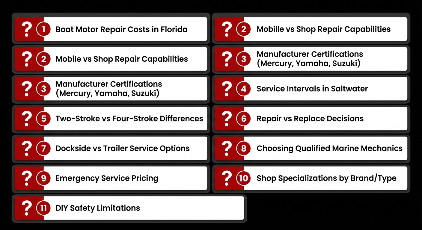 Frequently Asked Questions About Boat Repair Services in Florida