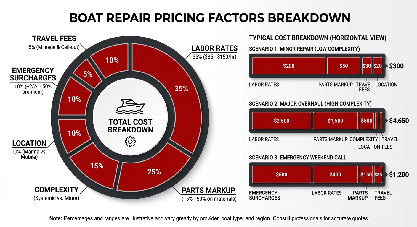 Boat Repair Pricing Factors Breakdown