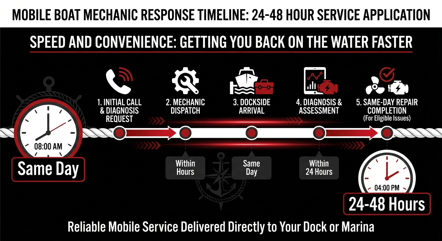 mobile boat mechanic response timeline