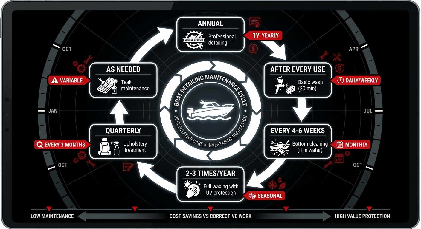 Boat Washing, Detailing, and Cosmetic Maintenance Cycle