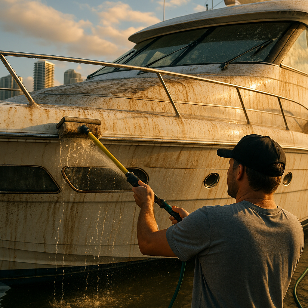Common Mistakes to Avoid When Washing Your Yacht