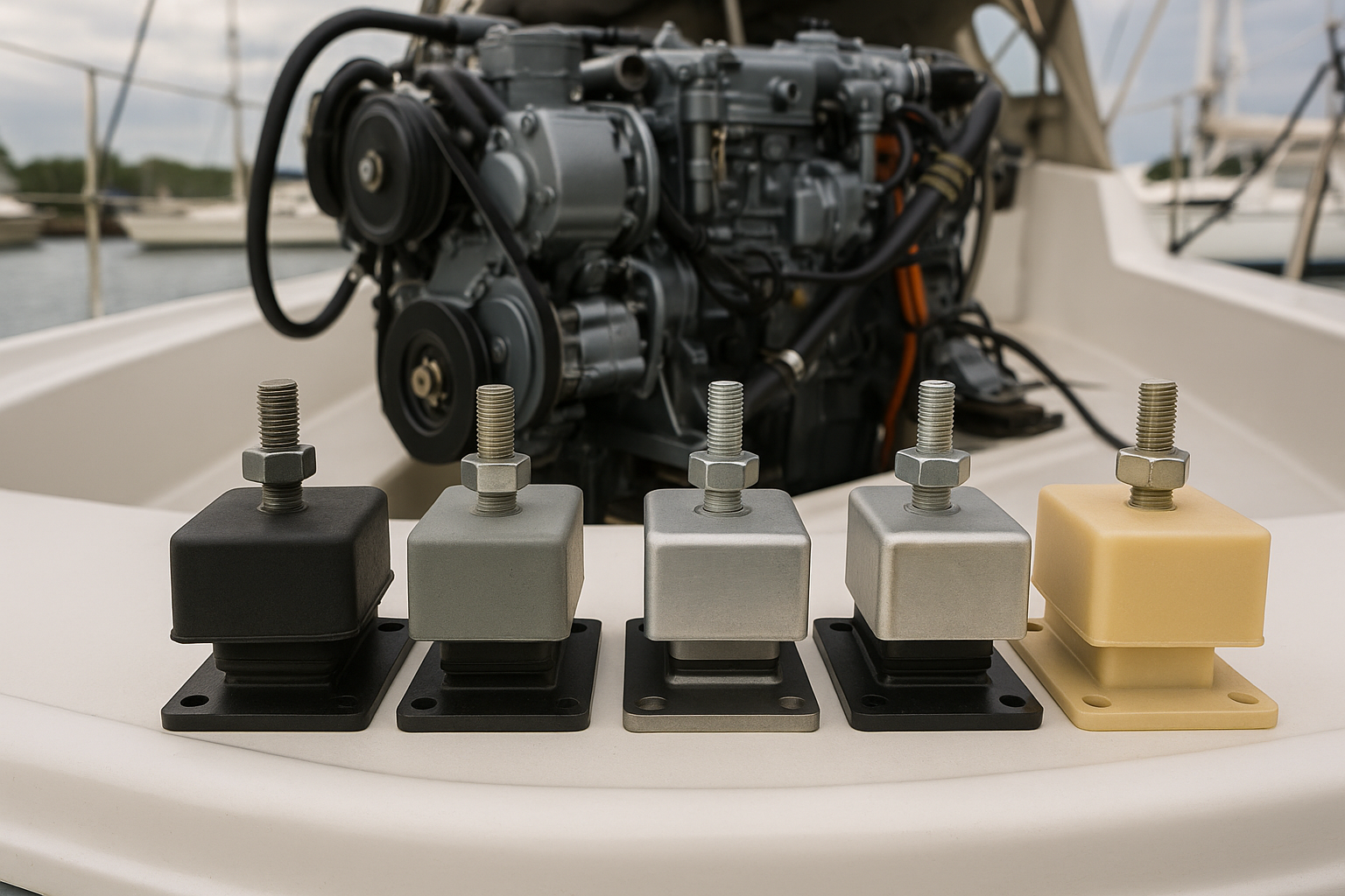 Comparing Boat Engine Mount Materials for Less Vibration