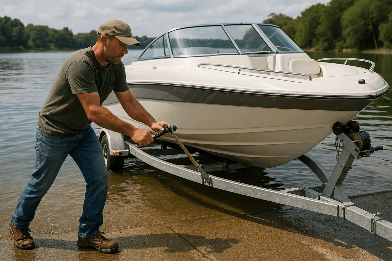 The Right Way to Load a Boat onto a Trailer Solo