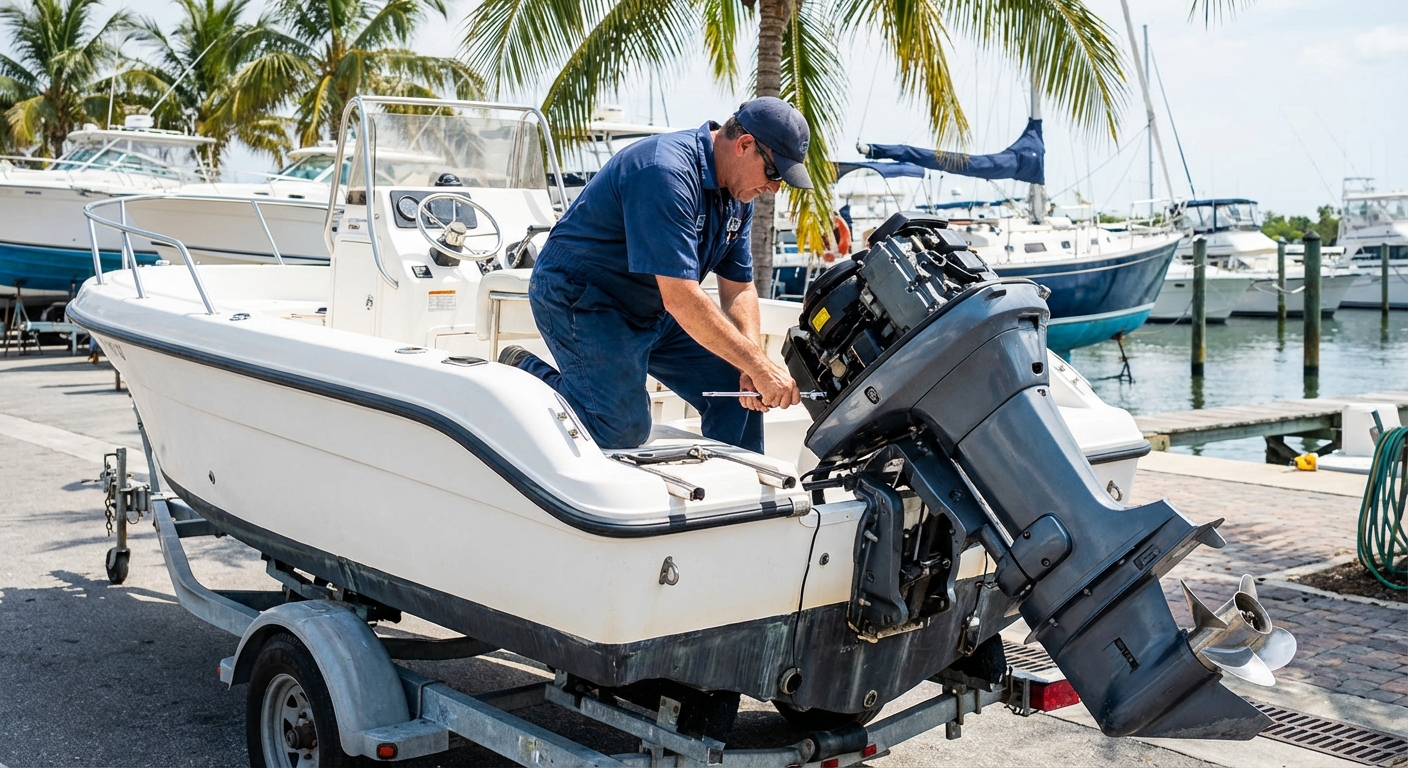 Common Outboard Engine Problems We See in Miami
