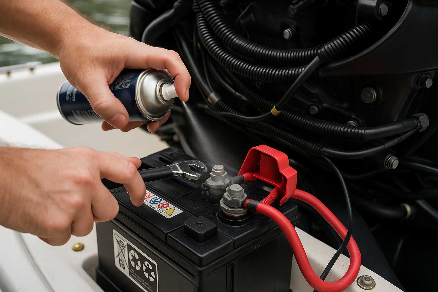 Electrical Connections and Battery on Boat